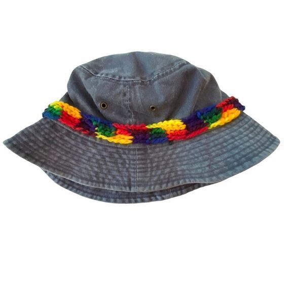 Pacific Dorfman Accessories - Dorfman Pacific Bucket Hat Rainbow Pride Band S/M